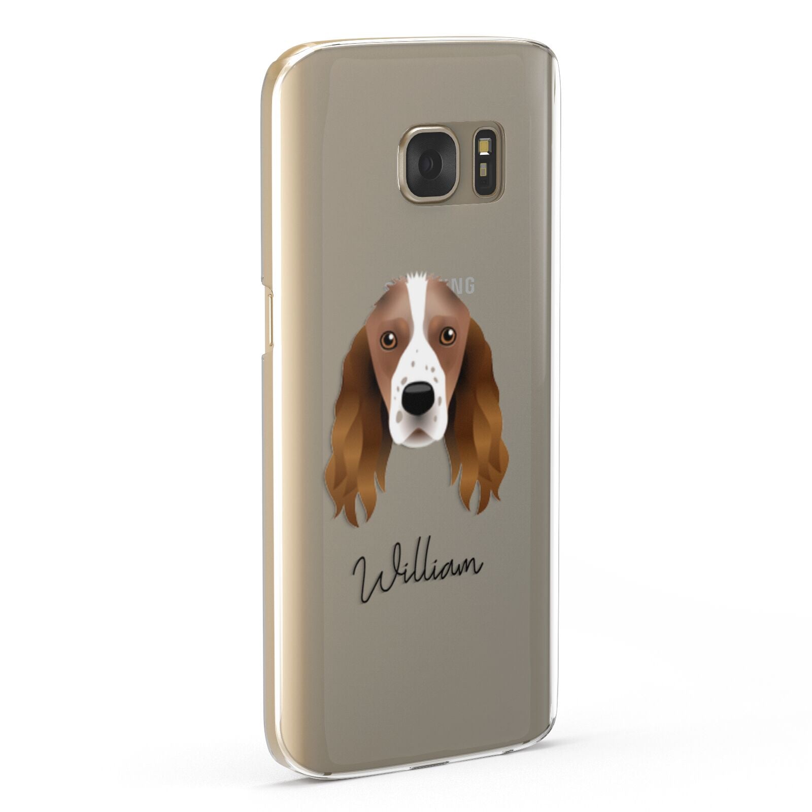 Springer Spaniel Personalised Samsung Galaxy Case Fourty Five Degrees