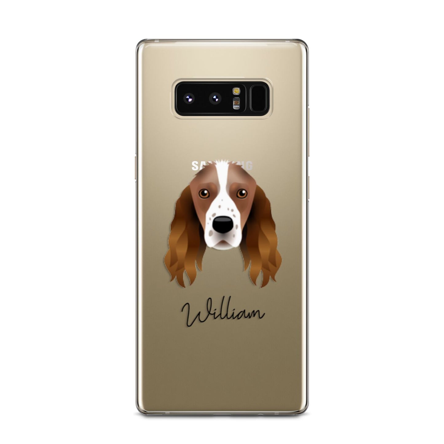 Springer Spaniel Personalised Samsung Galaxy Note 8 Case