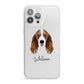 Springer Spaniel Personalised iPhone 13 Pro Max Clear Bumper Case