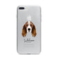 Springer Spaniel Personalised iPhone 7 Plus Bumper Case on Silver iPhone