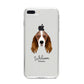 Springer Spaniel Personalised iPhone 8 Plus Bumper Case on Silver iPhone