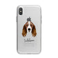 Springer Spaniel Personalised iPhone X Bumper Case on Silver iPhone Alternative Image 1