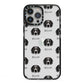 Sprocker Icon with Name iPhone 13 Pro Max Black Impact Case on Silver phone