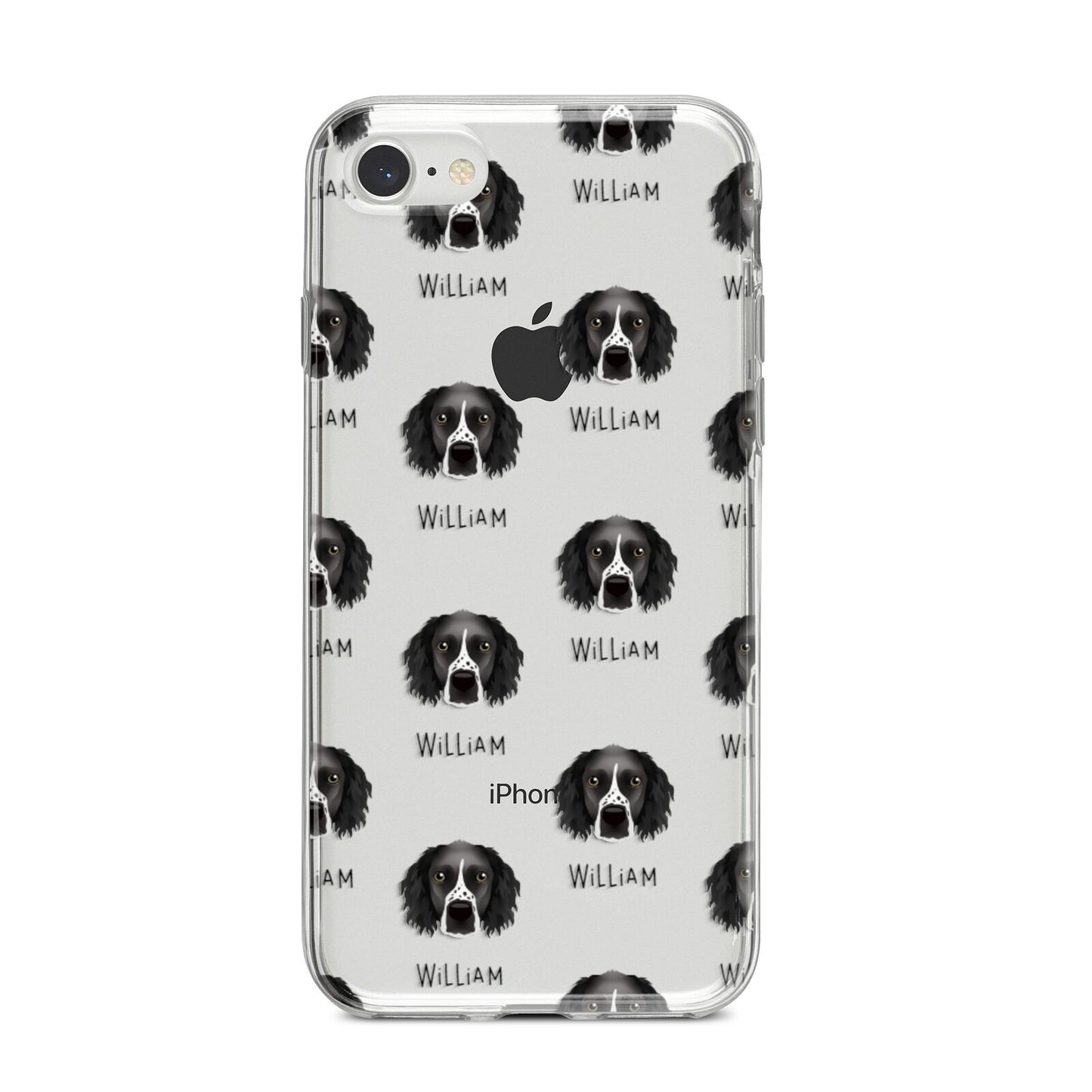 Sprocker Icon with Name iPhone 8 Bumper Case on Silver iPhone
