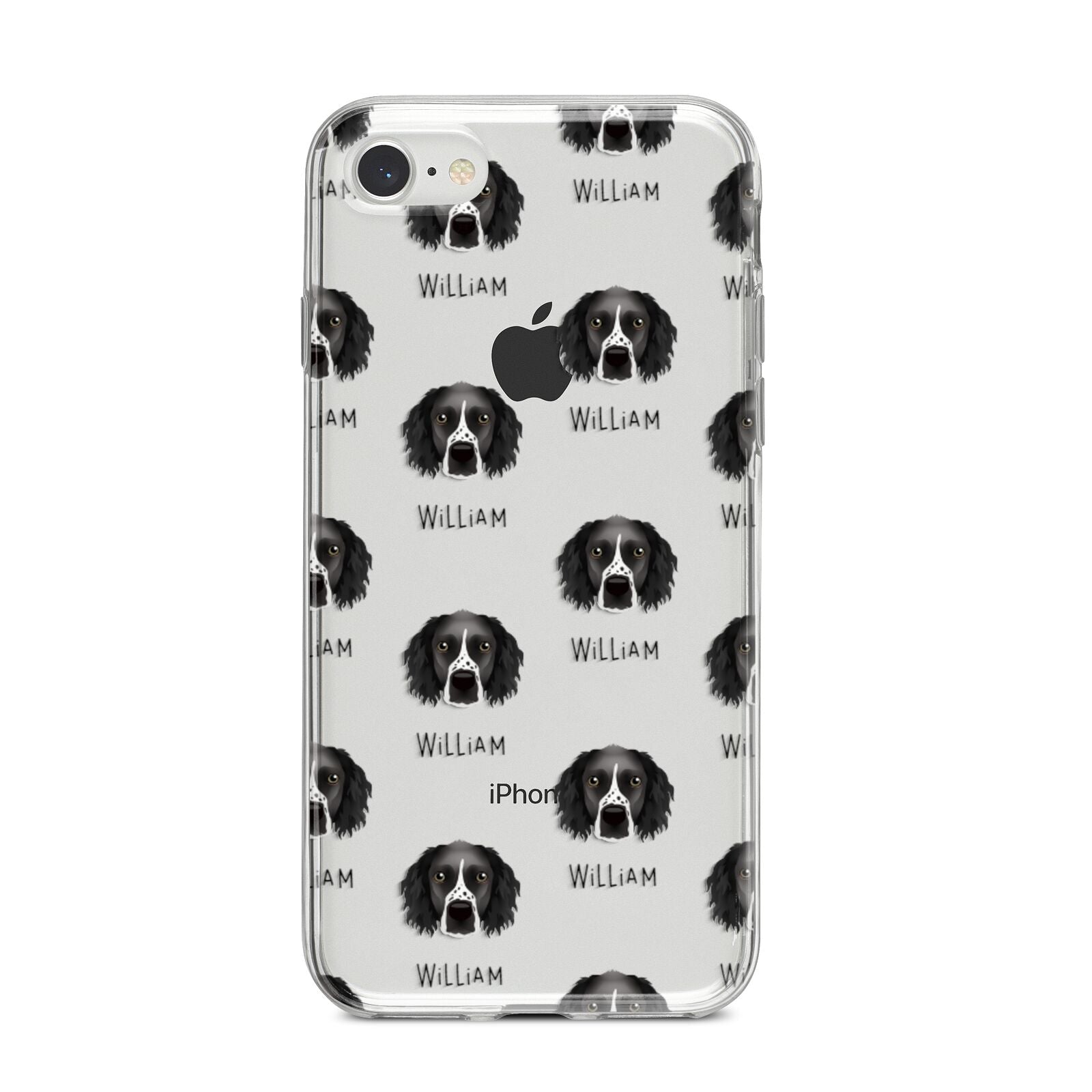 Sprocker Icon with Name iPhone 8 Bumper Case on Silver iPhone
