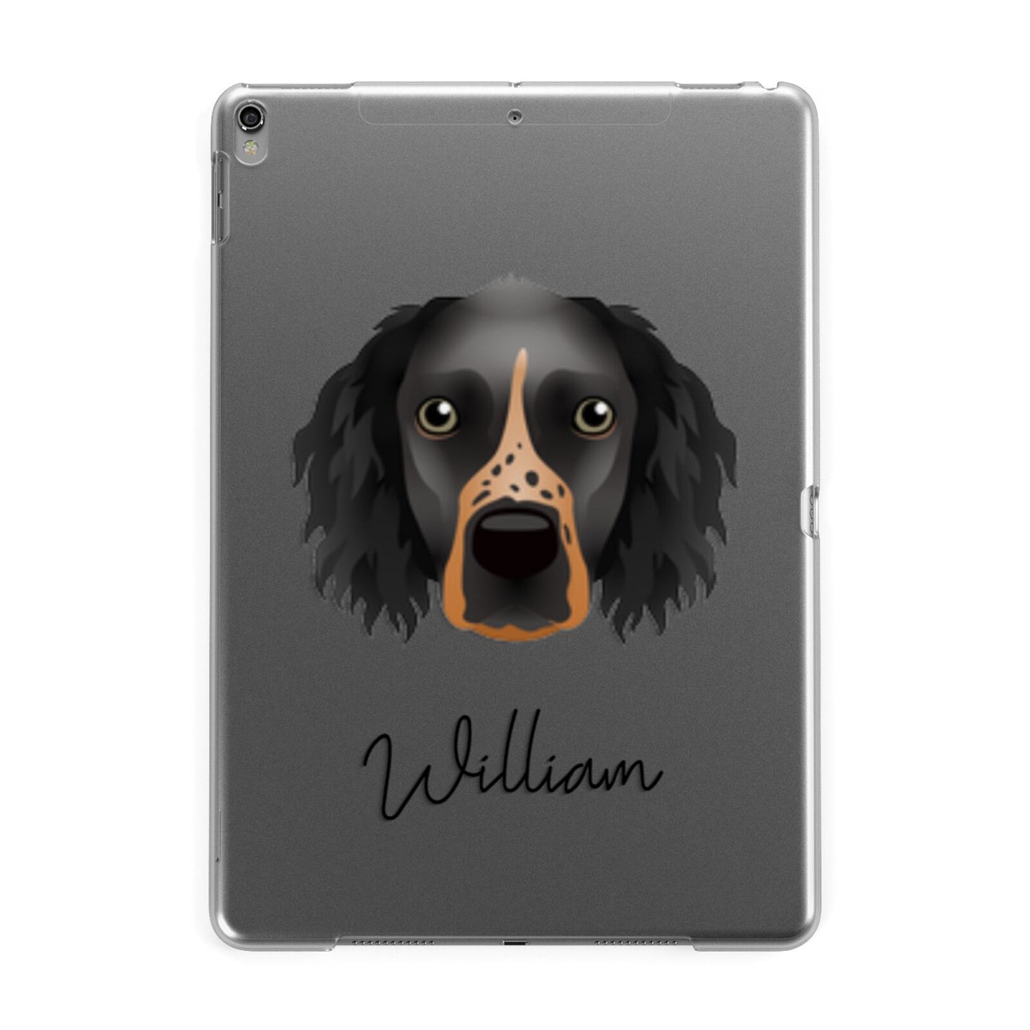 Sprocker Personalised Apple iPad Grey Case