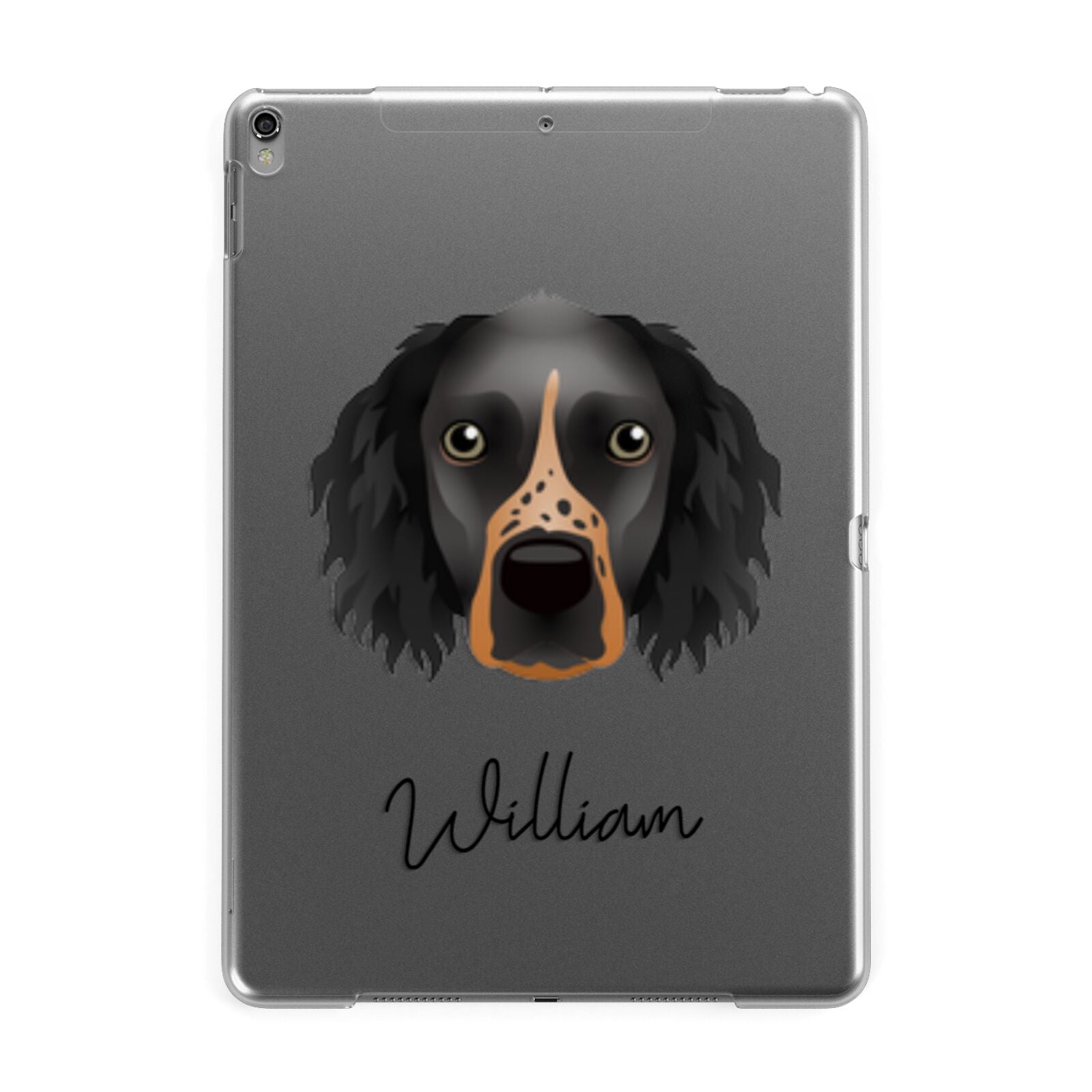 Sprocker Personalised Apple iPad Grey Case