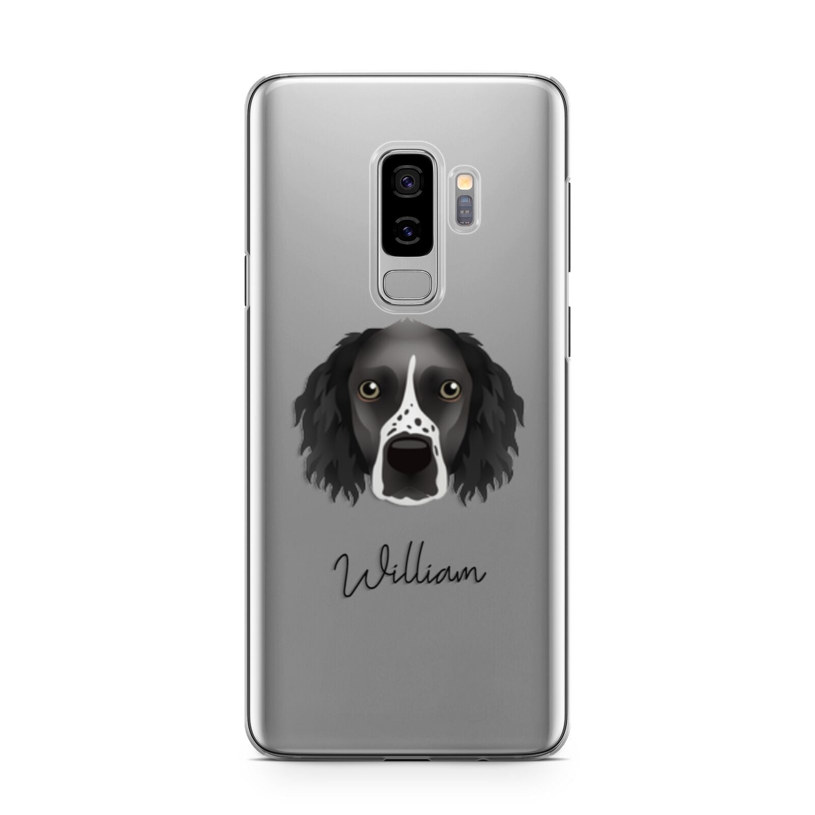 Sprocker Personalised Samsung Galaxy S9 Plus Case on Silver phone