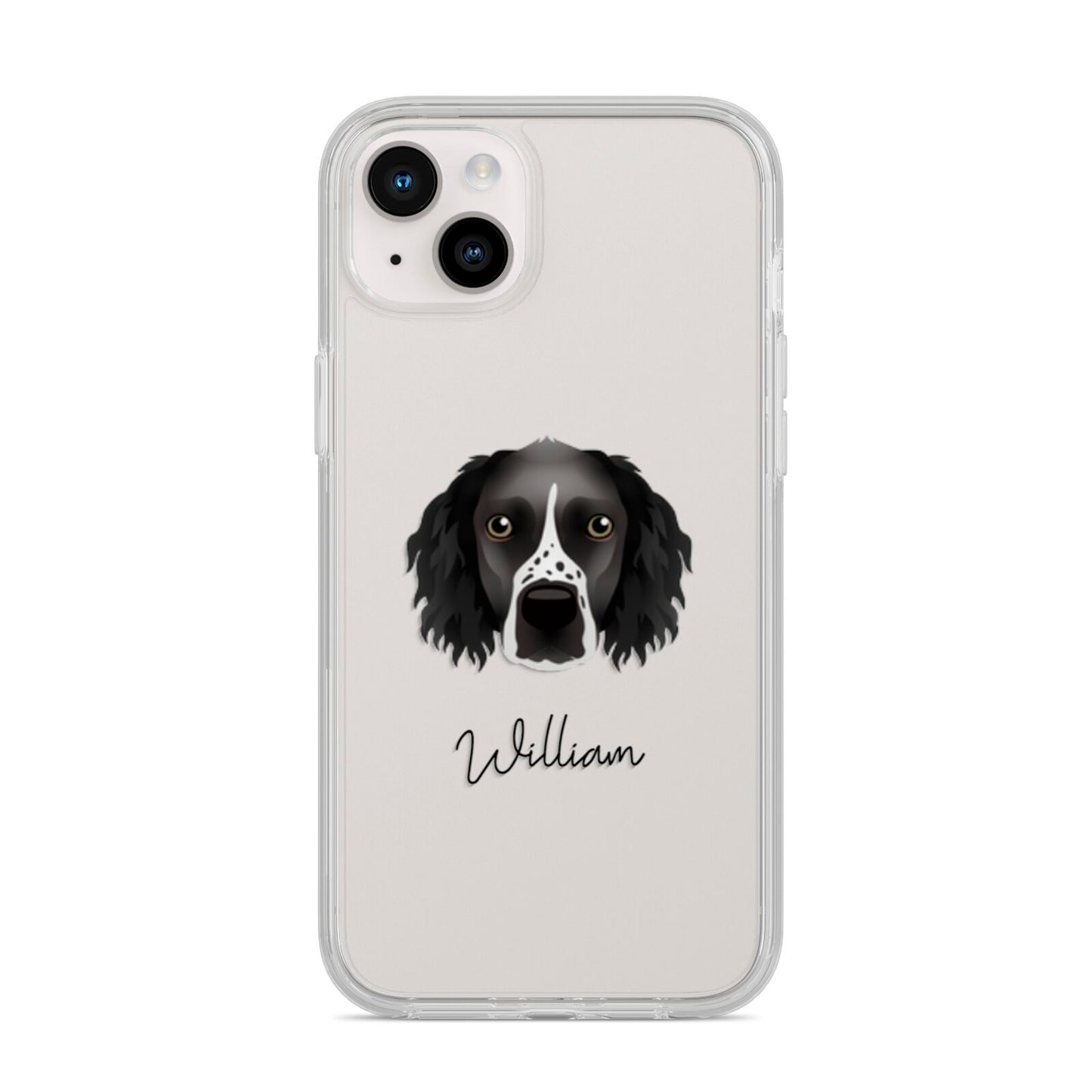 Sprocker Personalised iPhone 14 Plus Clear Tough Case Starlight