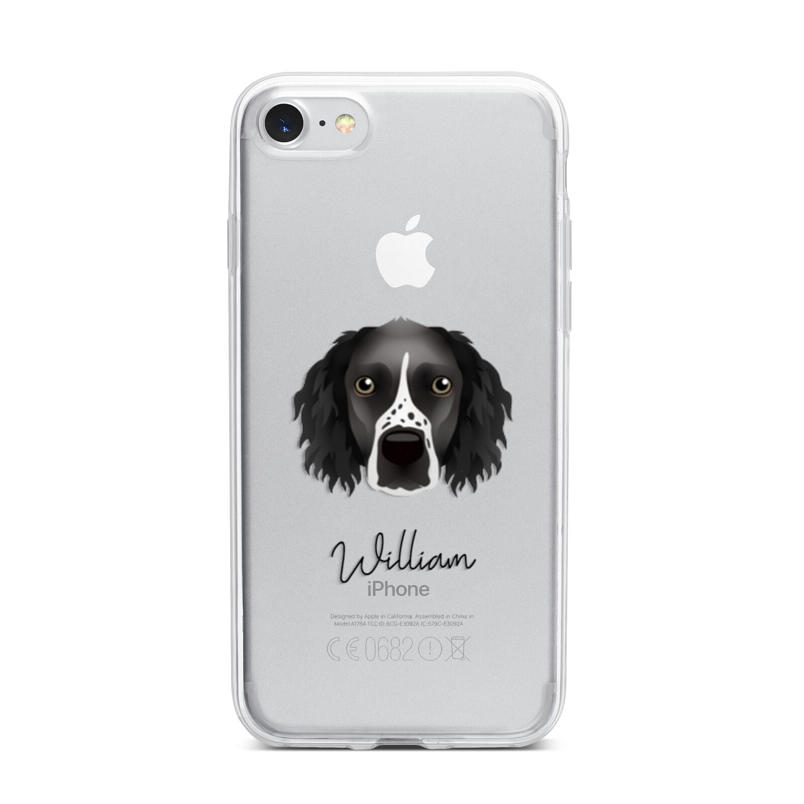Sprocker Personalised iPhone 7 Bumper Case on Silver iPhone