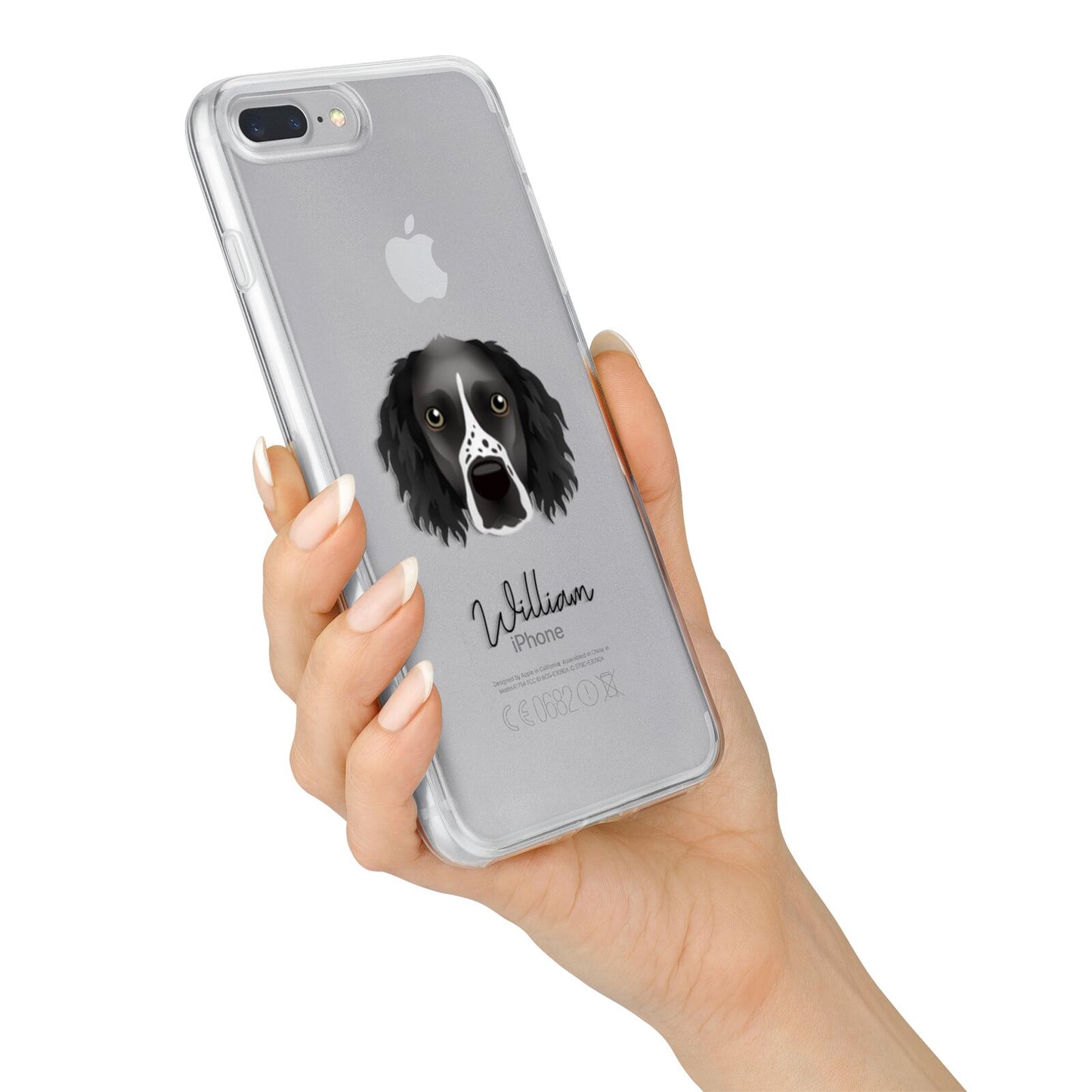 Sprocker Personalised iPhone 7 Plus Bumper Case on Silver iPhone Alternative Image