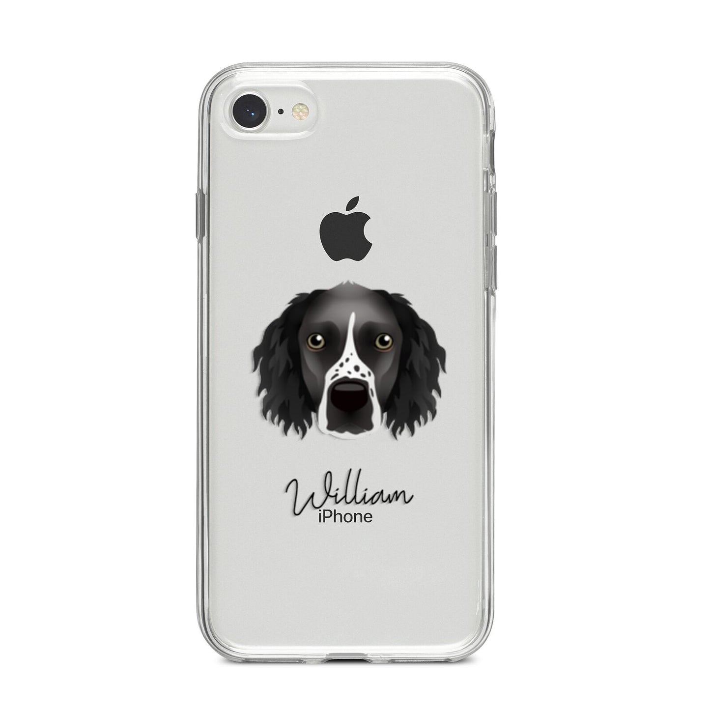 Sprocker Personalised iPhone 8 Bumper Case on Silver iPhone