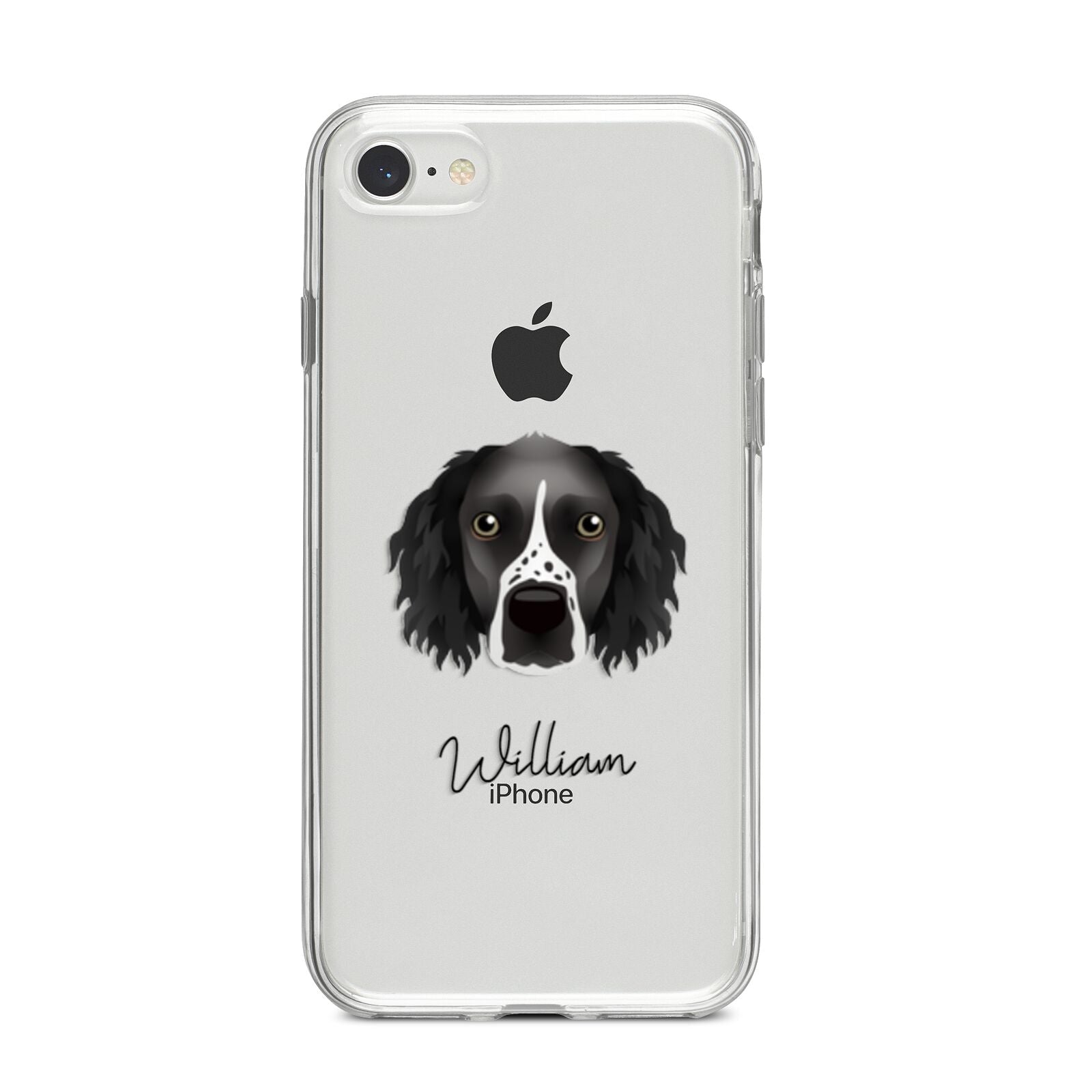 Sprocker Personalised iPhone 8 Bumper Case on Silver iPhone