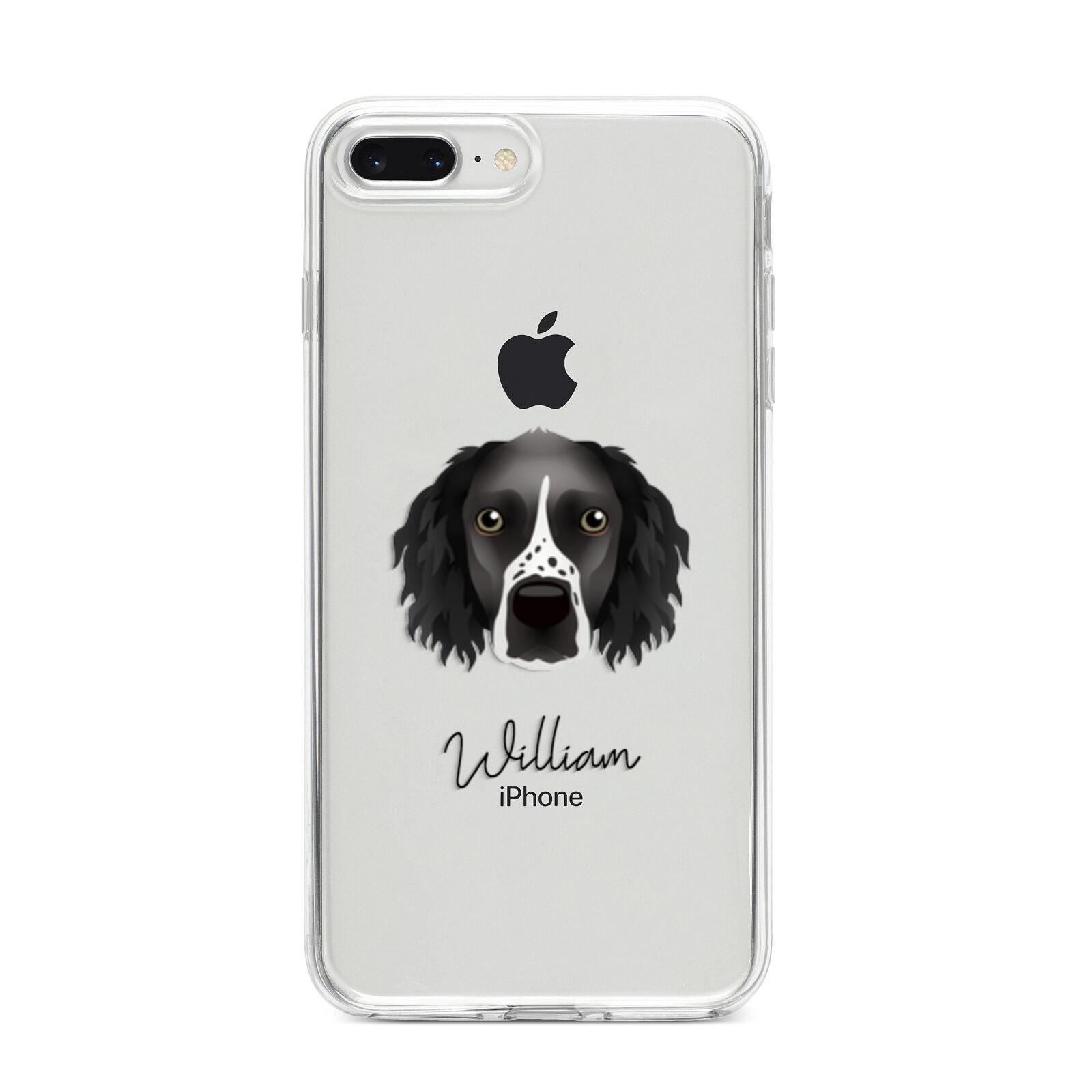 Sprocker Personalised iPhone 8 Plus Bumper Case on Silver iPhone