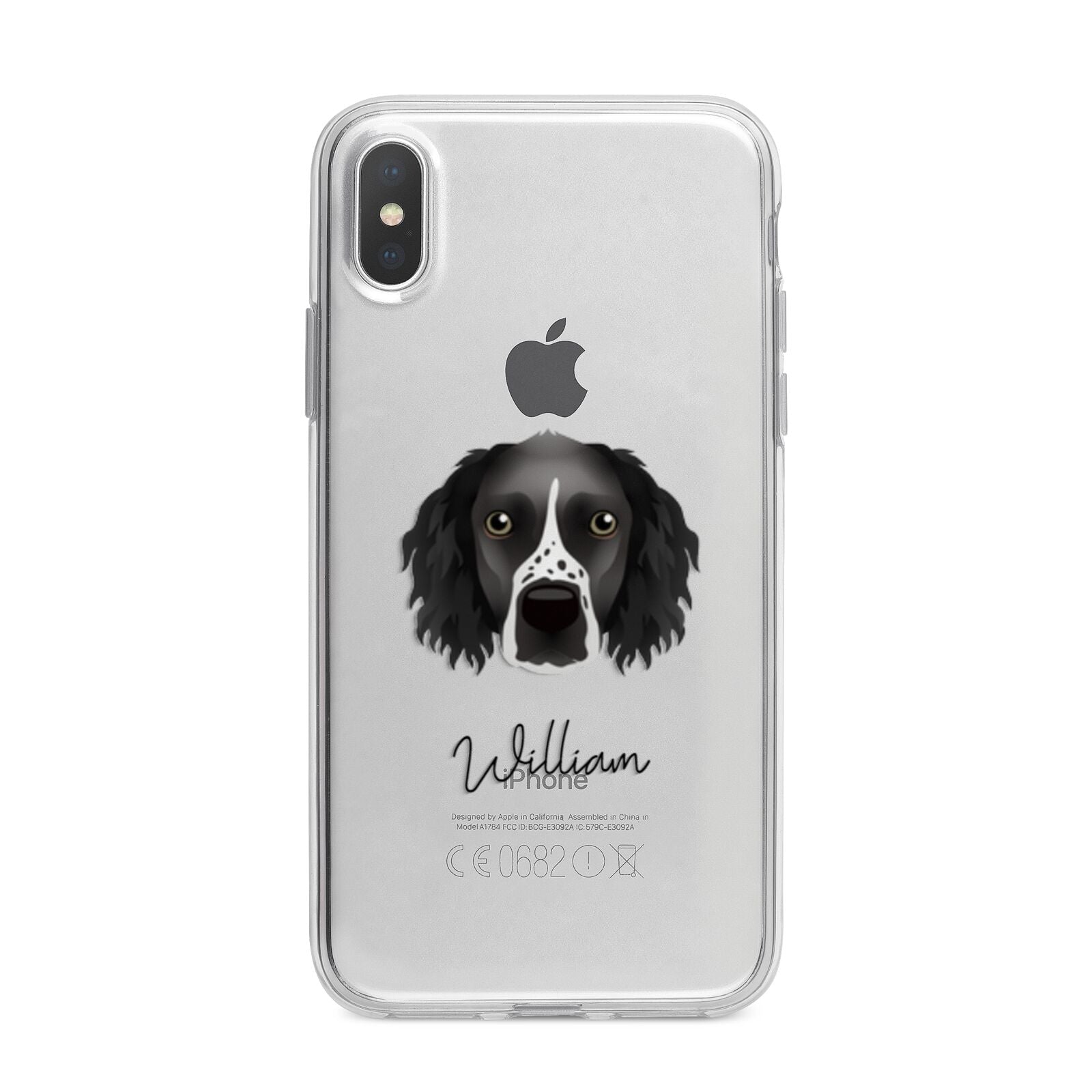 Sprocker Personalised iPhone X Bumper Case on Silver iPhone Alternative Image 1