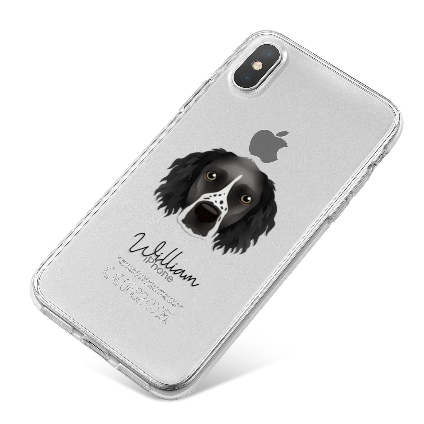 Sprocker Personalised iPhone X Bumper Case on Silver iPhone