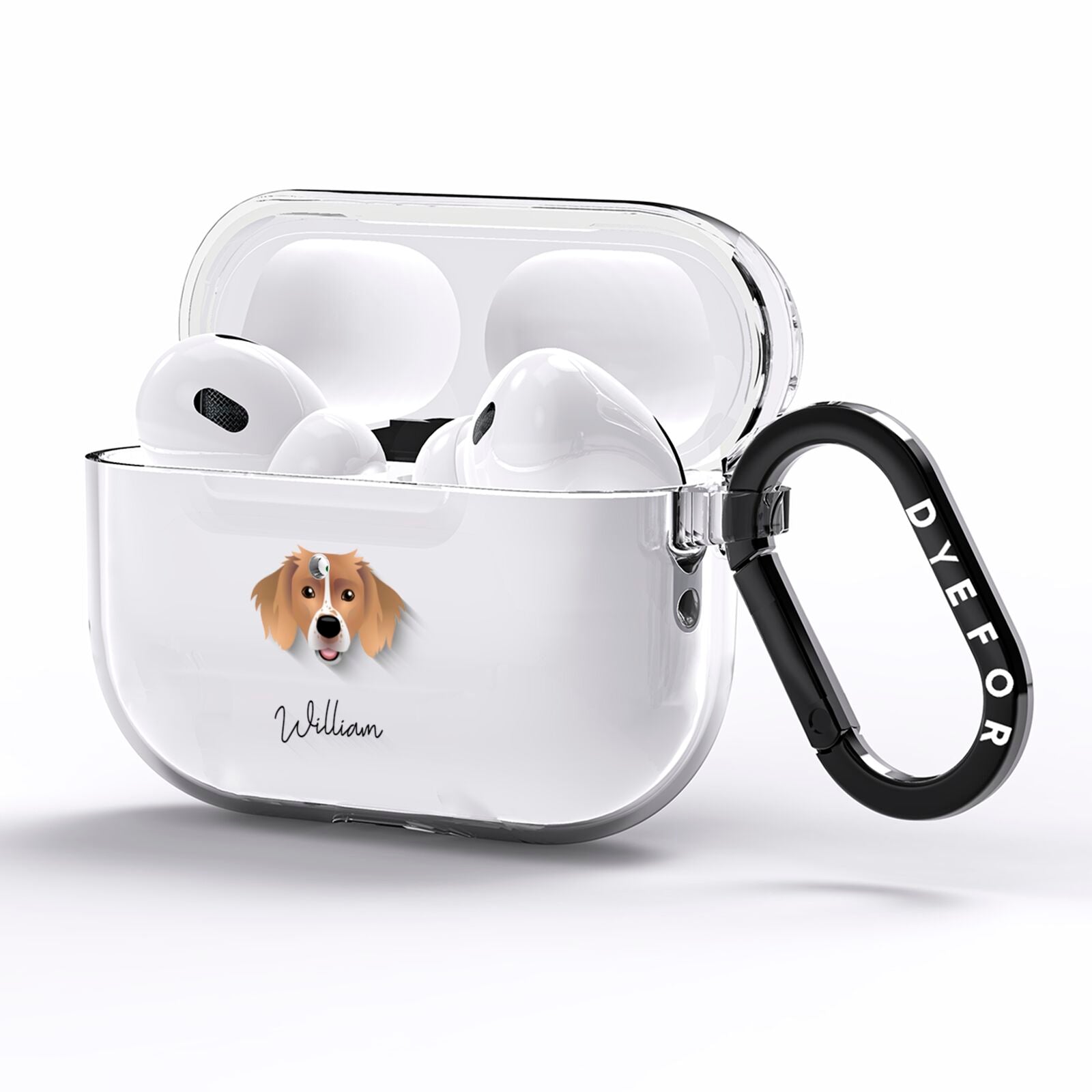 Sprollie Personalised AirPods Pro Clear Case Side Image