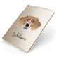 Sprollie Personalised Apple iPad Case on Gold iPad Side View