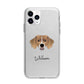 Sprollie Personalised Apple iPhone 11 Pro Max in Silver with Bumper Case