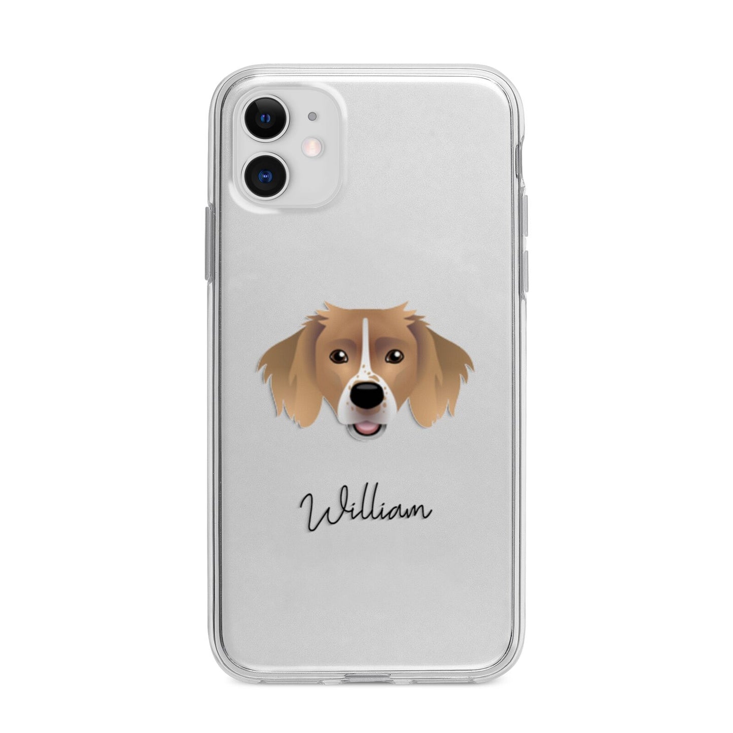 Sprollie Personalised Apple iPhone 11 in White with Bumper Case