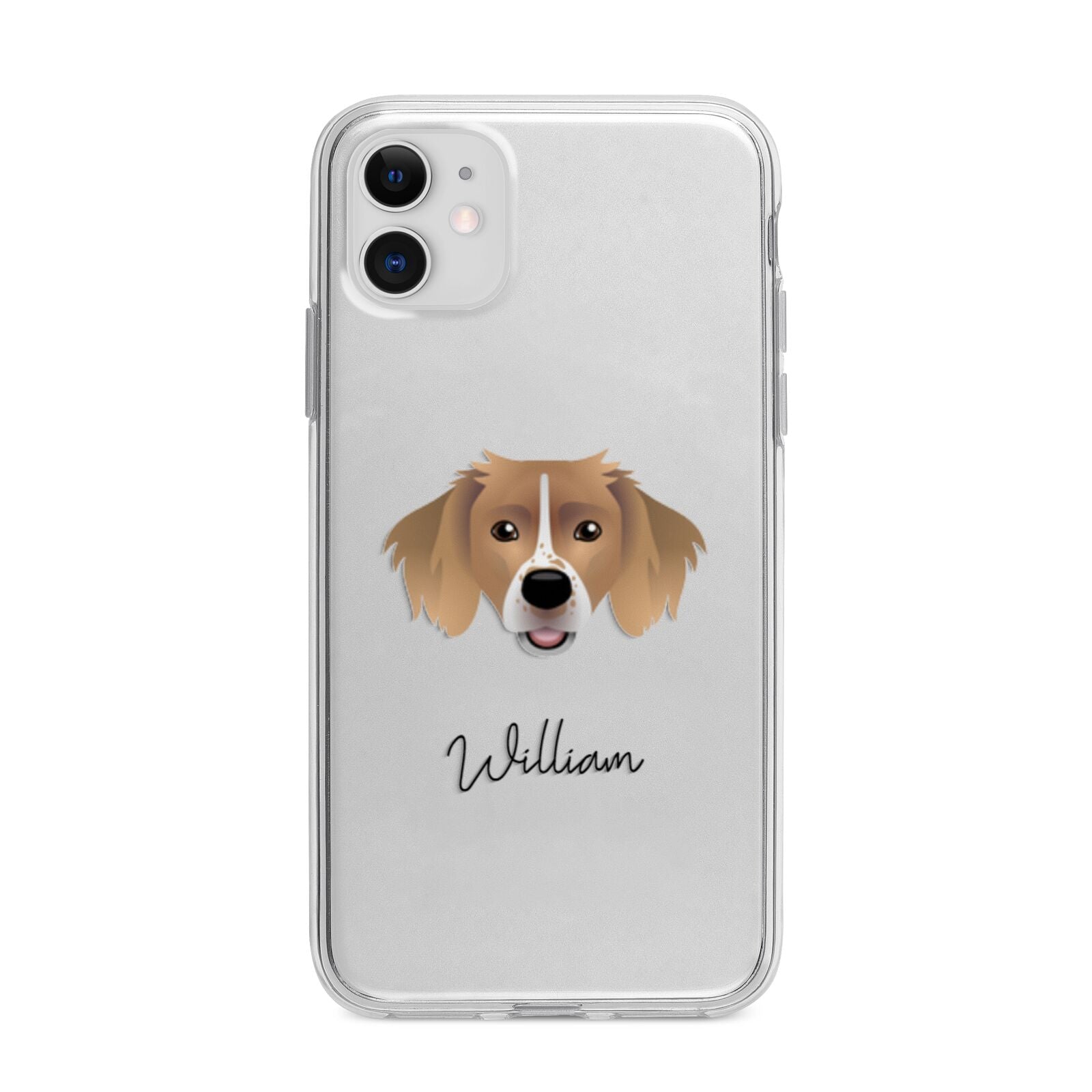 Sprollie Personalised Apple iPhone 11 in White with Bumper Case