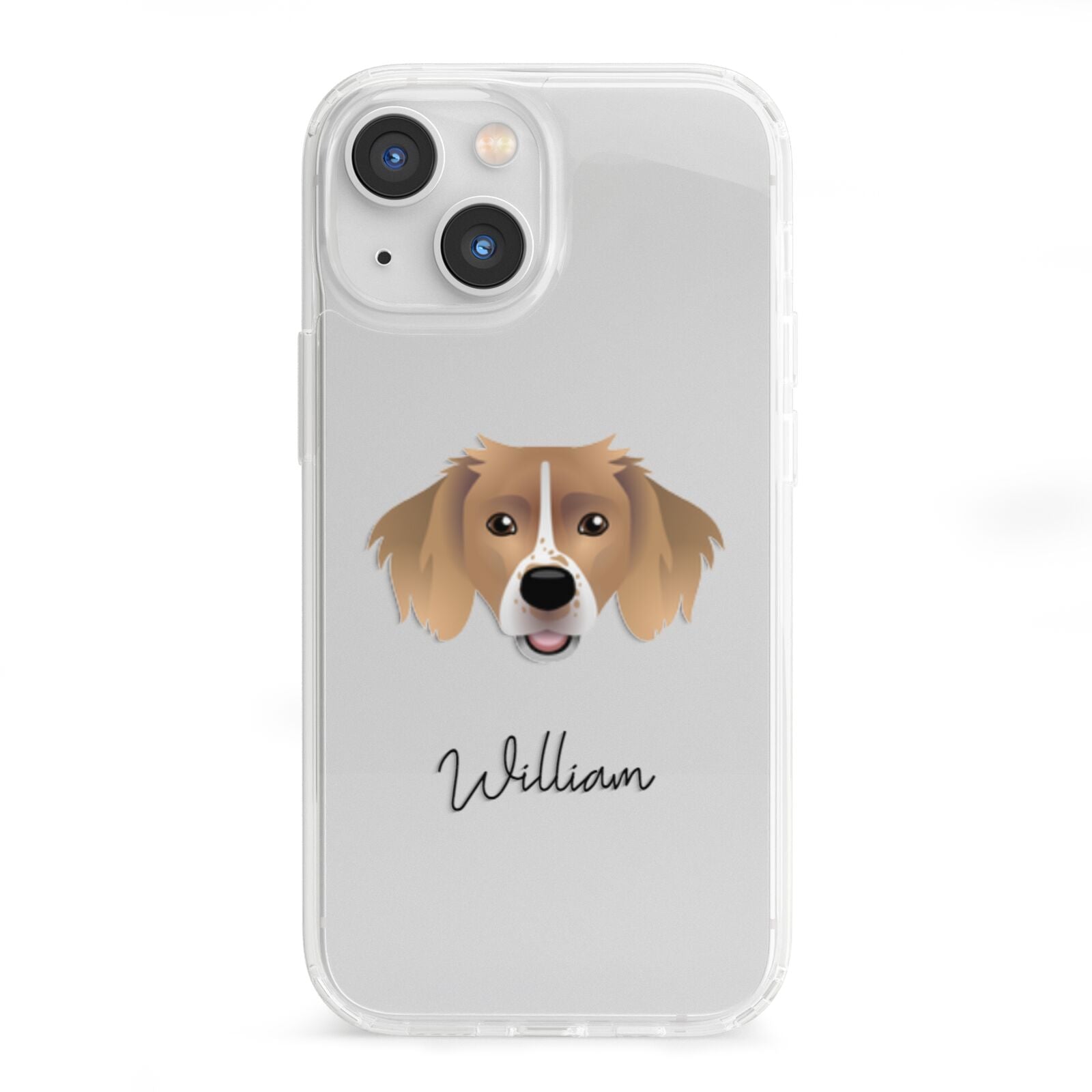 Sprollie Personalised iPhone 13 Mini Clear Bumper Case