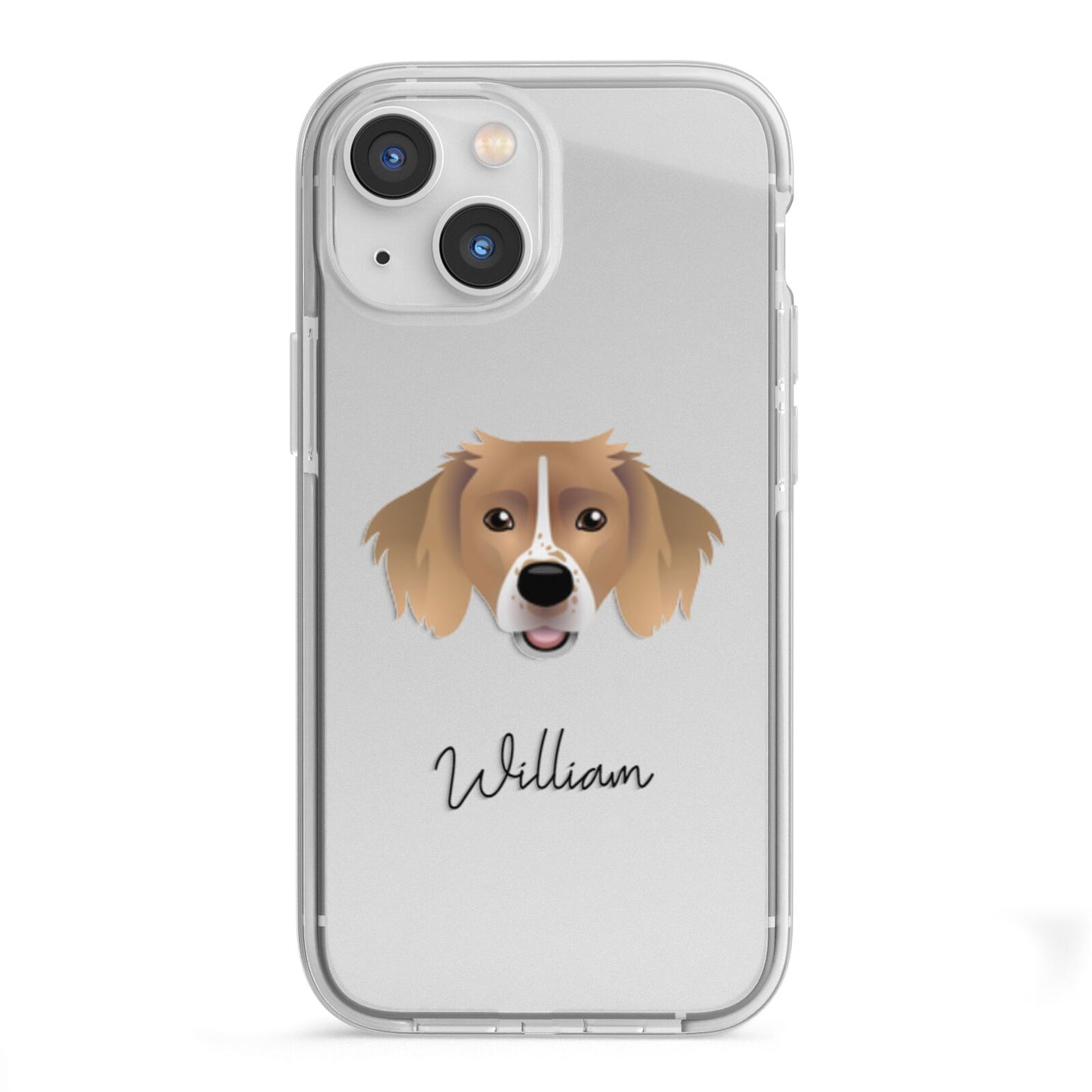 Sprollie Personalised iPhone 13 Mini TPU Impact Case with White Edges