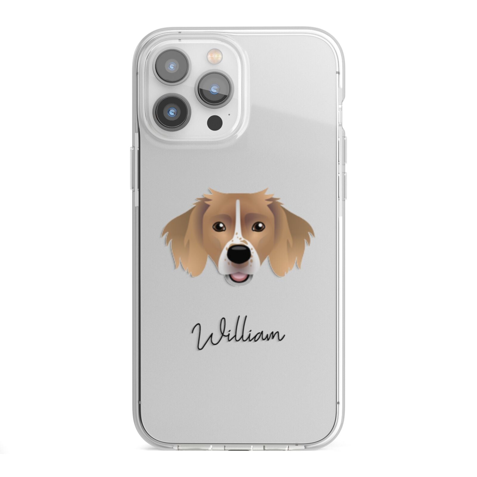 Sprollie Personalised iPhone 13 Pro Max TPU Impact Case with White Edges
