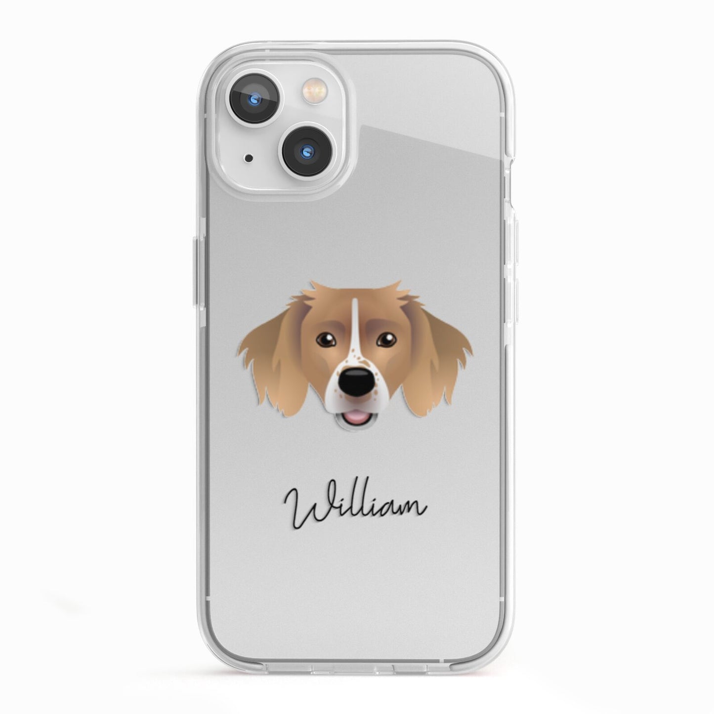Sprollie Personalised iPhone 13 TPU Impact Case with White Edges