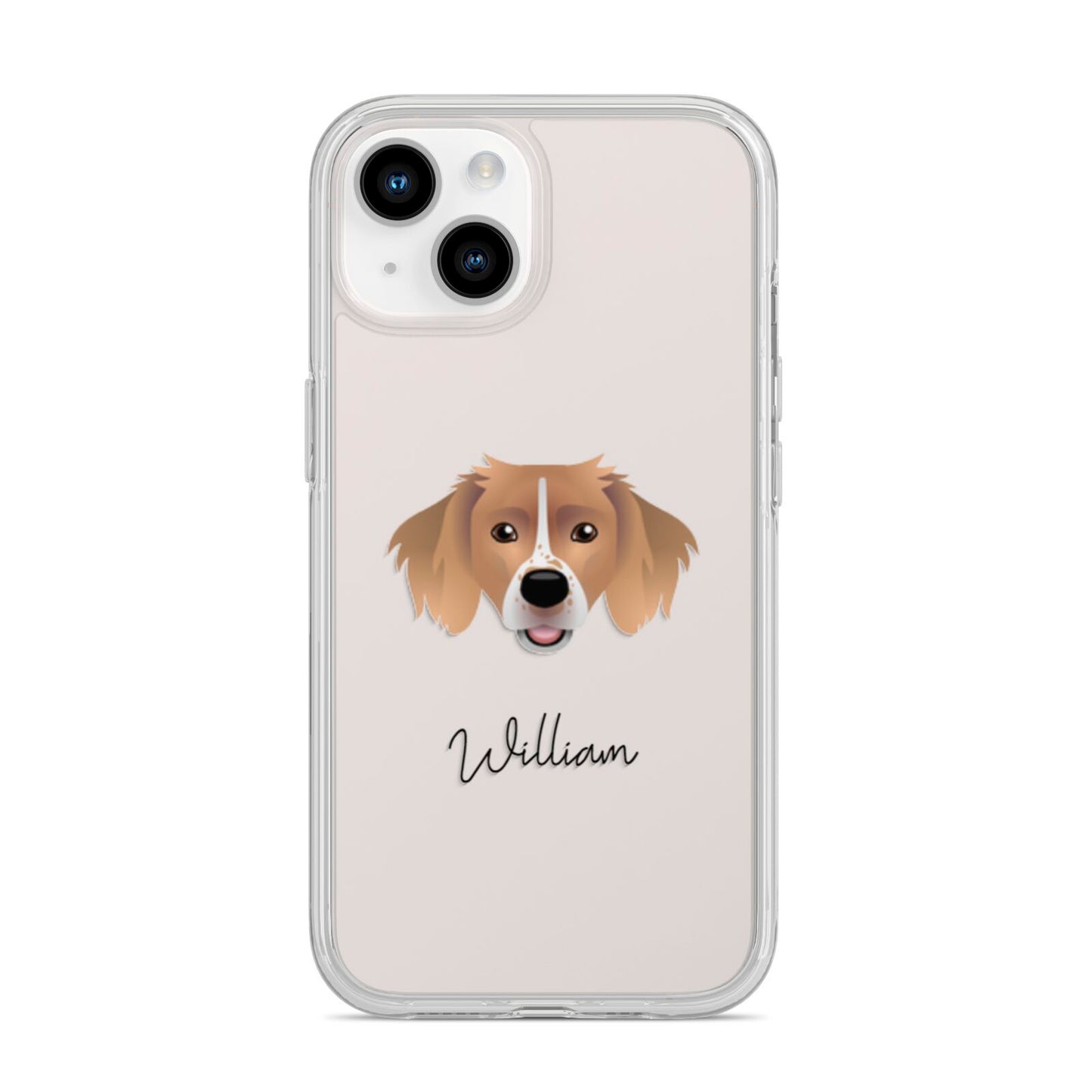 Sprollie Personalised iPhone 14 Clear Tough Case Starlight