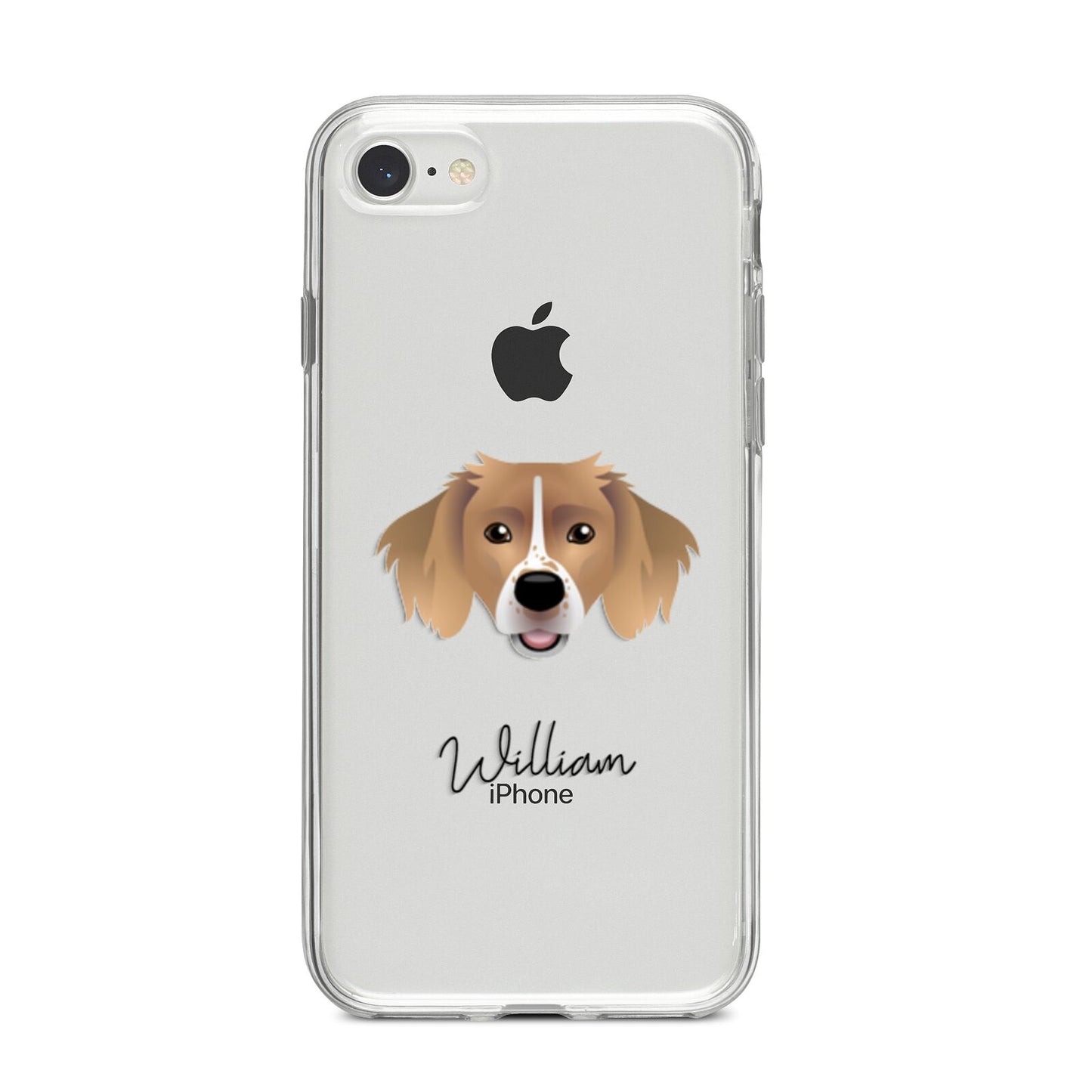 Sprollie Personalised iPhone 8 Bumper Case on Silver iPhone