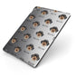 Sproodle Icon with Name Apple iPad Case on Grey iPad Side View
