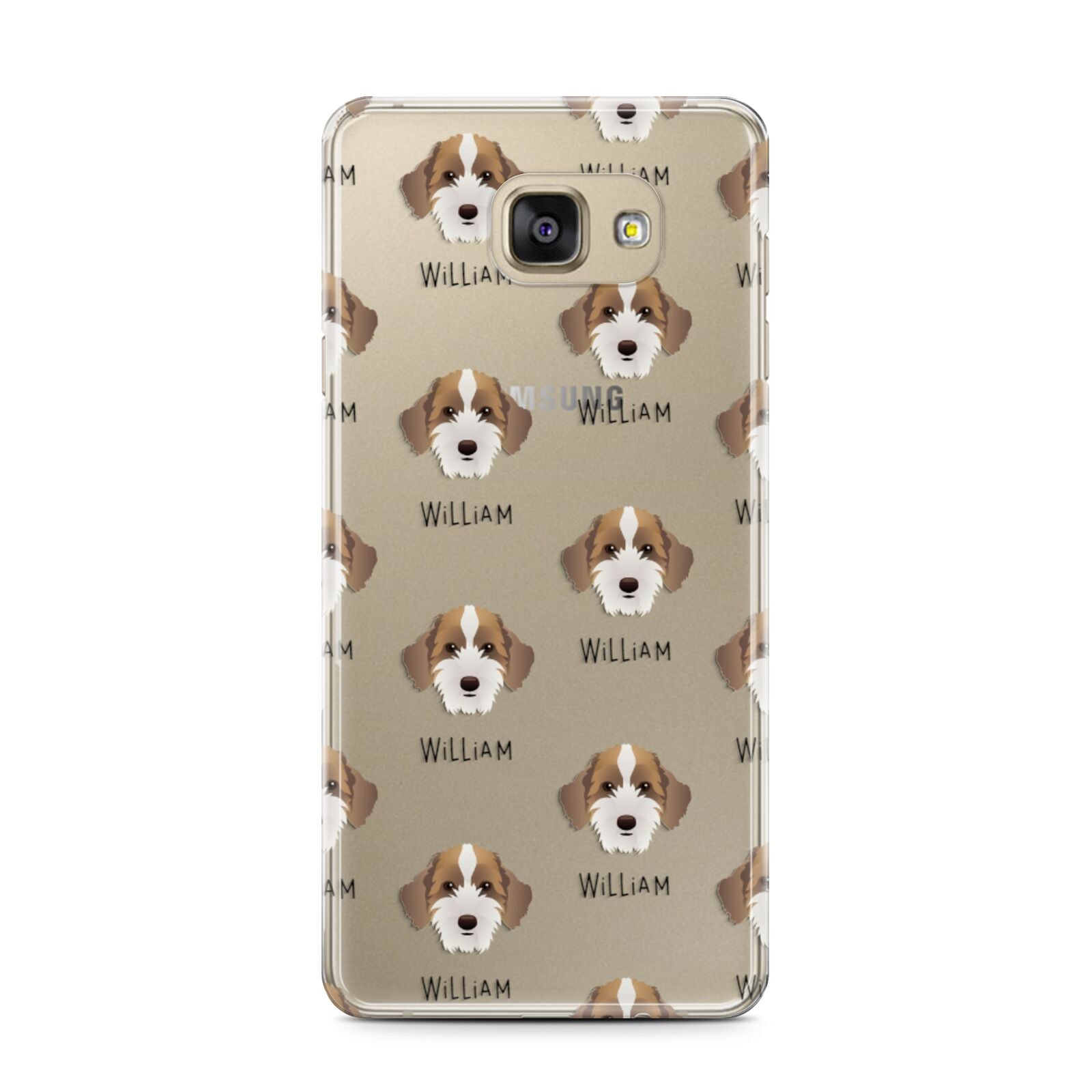 Sproodle Icon with Name Samsung Galaxy A7 2016 Case on gold phone