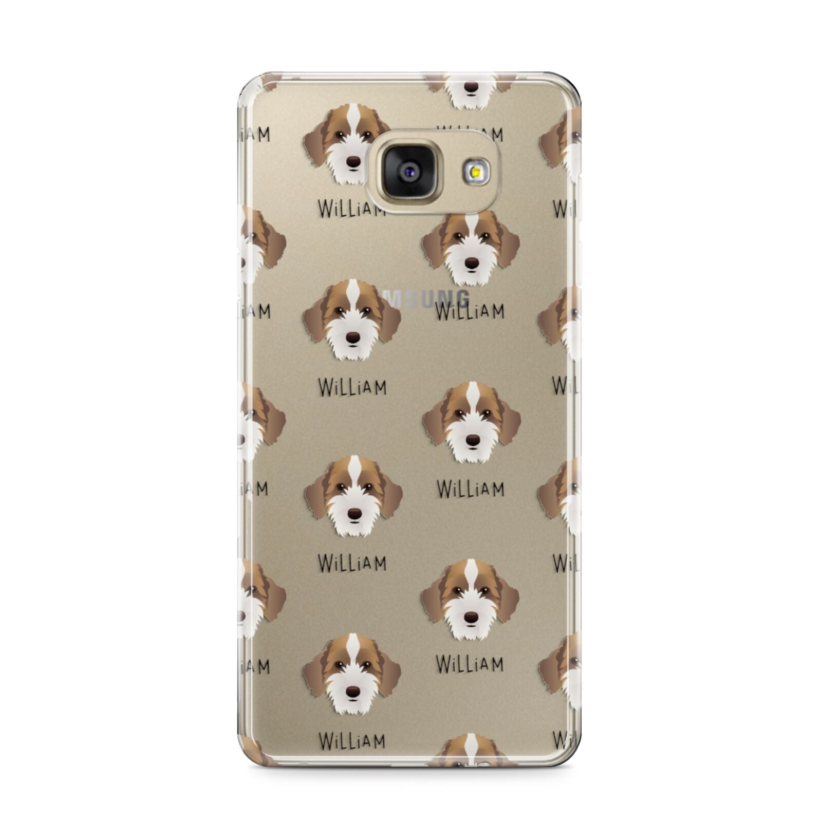 Sproodle Icon with Name Samsung Galaxy A9 2016 Case on gold phone
