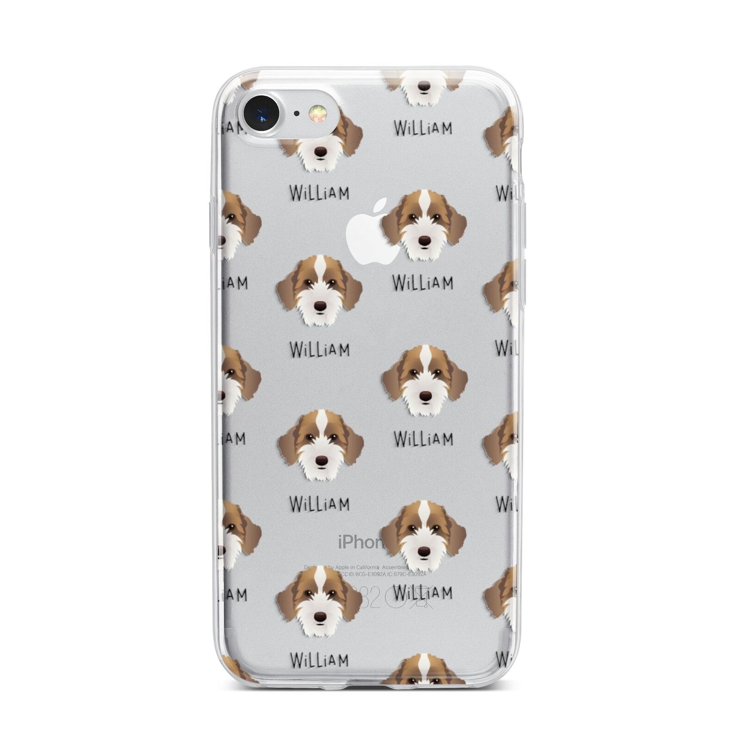 Sproodle Icon with Name iPhone 7 Bumper Case on Silver iPhone