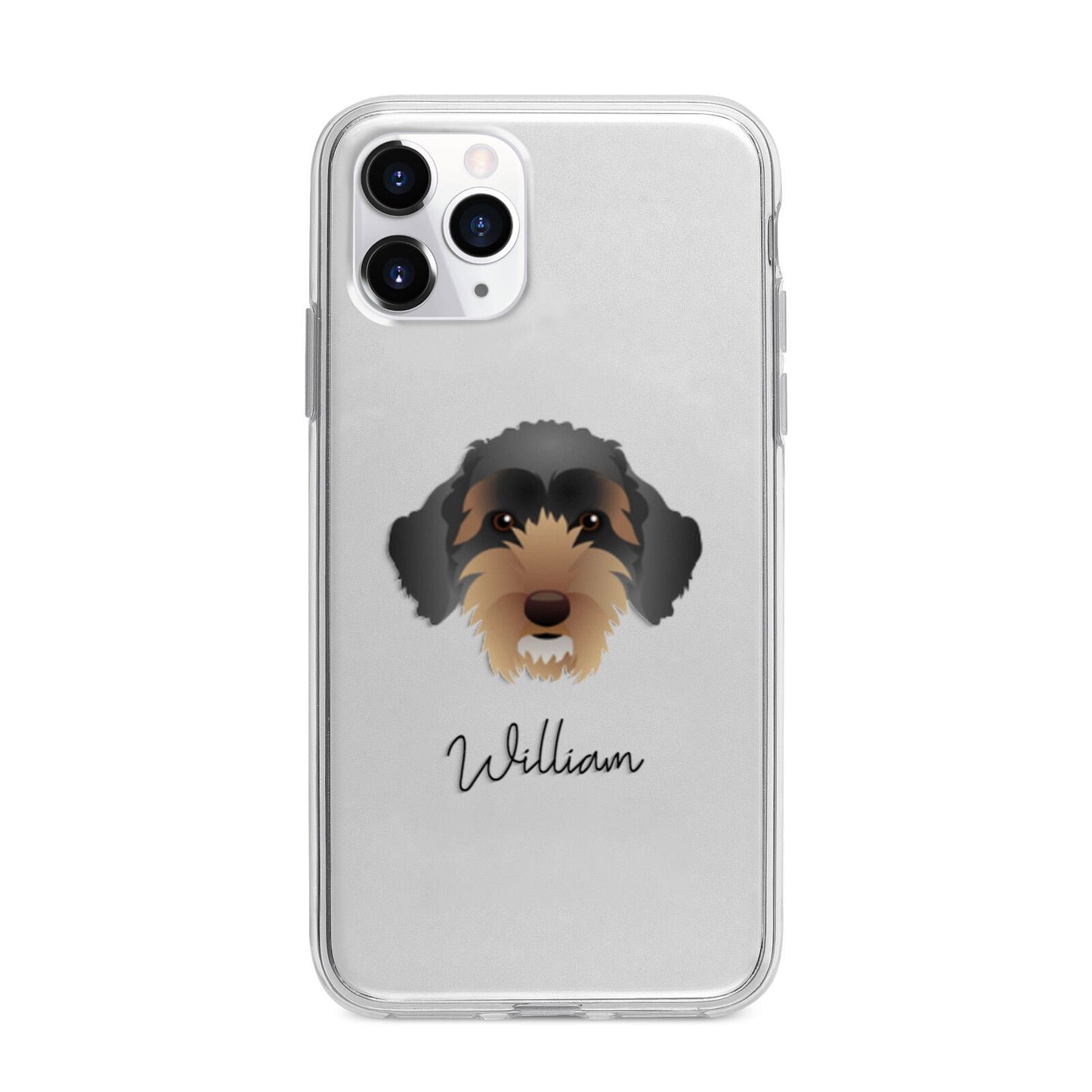 Sproodle Personalised Apple iPhone 11 Pro Max in Silver with Bumper Case