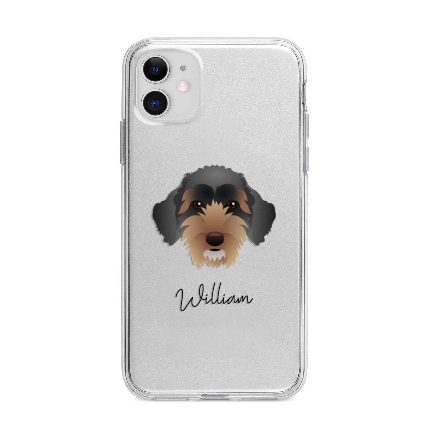Sproodle Personalised Apple iPhone 11 in White with Bumper Case