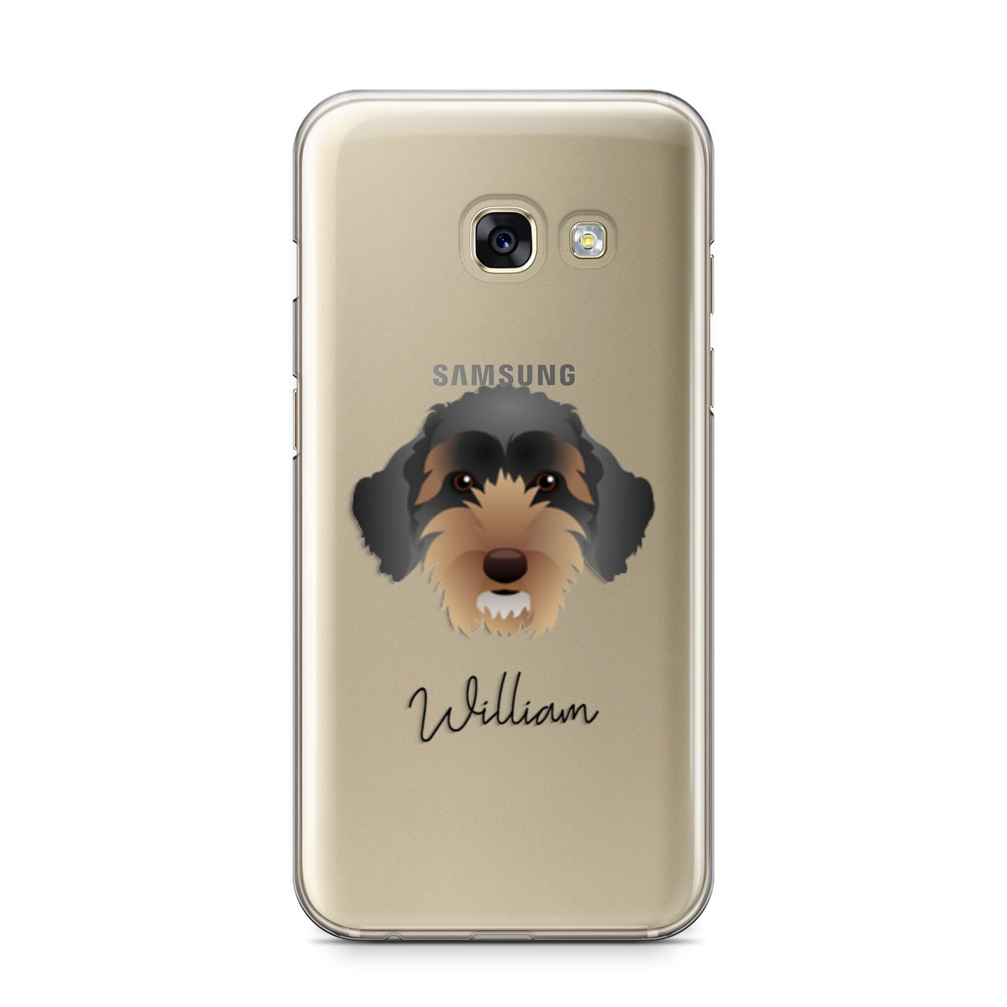 Sproodle Personalised Samsung Galaxy A3 2017 Case on gold phone