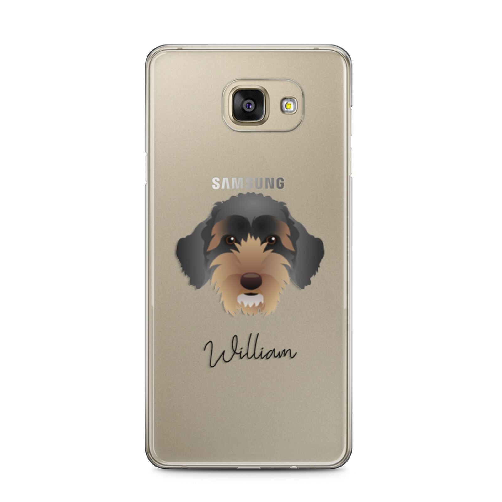 Sproodle Personalised Samsung Galaxy A5 2016 Case on gold phone