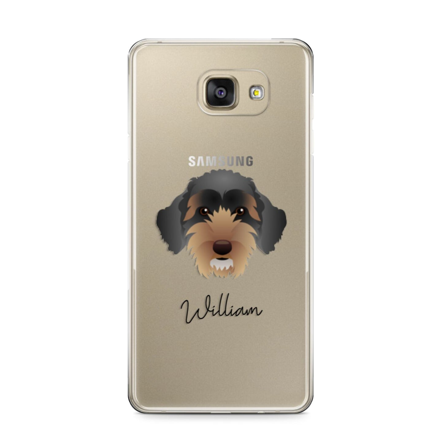 Sproodle Personalised Samsung Galaxy A9 2016 Case on gold phone