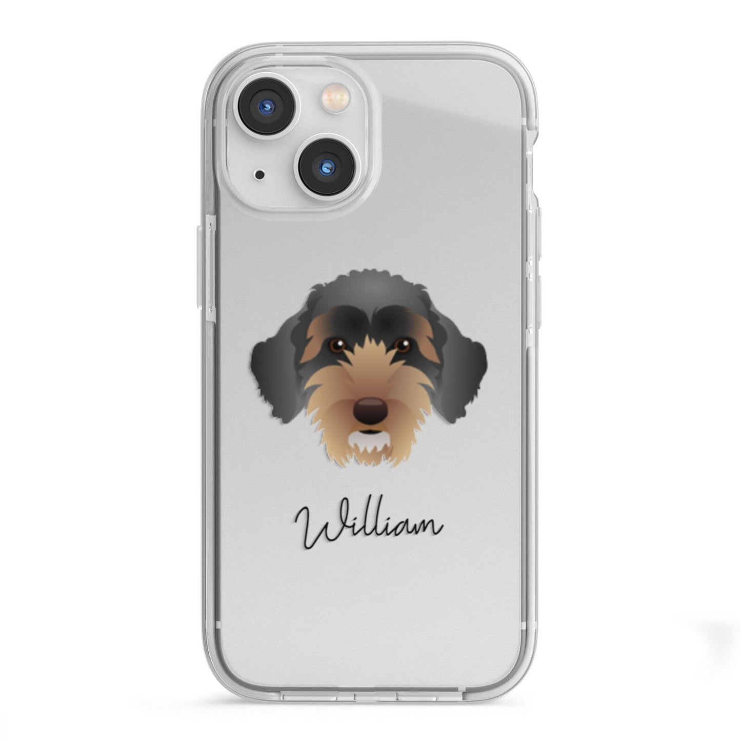 Sproodle Personalised iPhone 13 Mini TPU Impact Case with White Edges