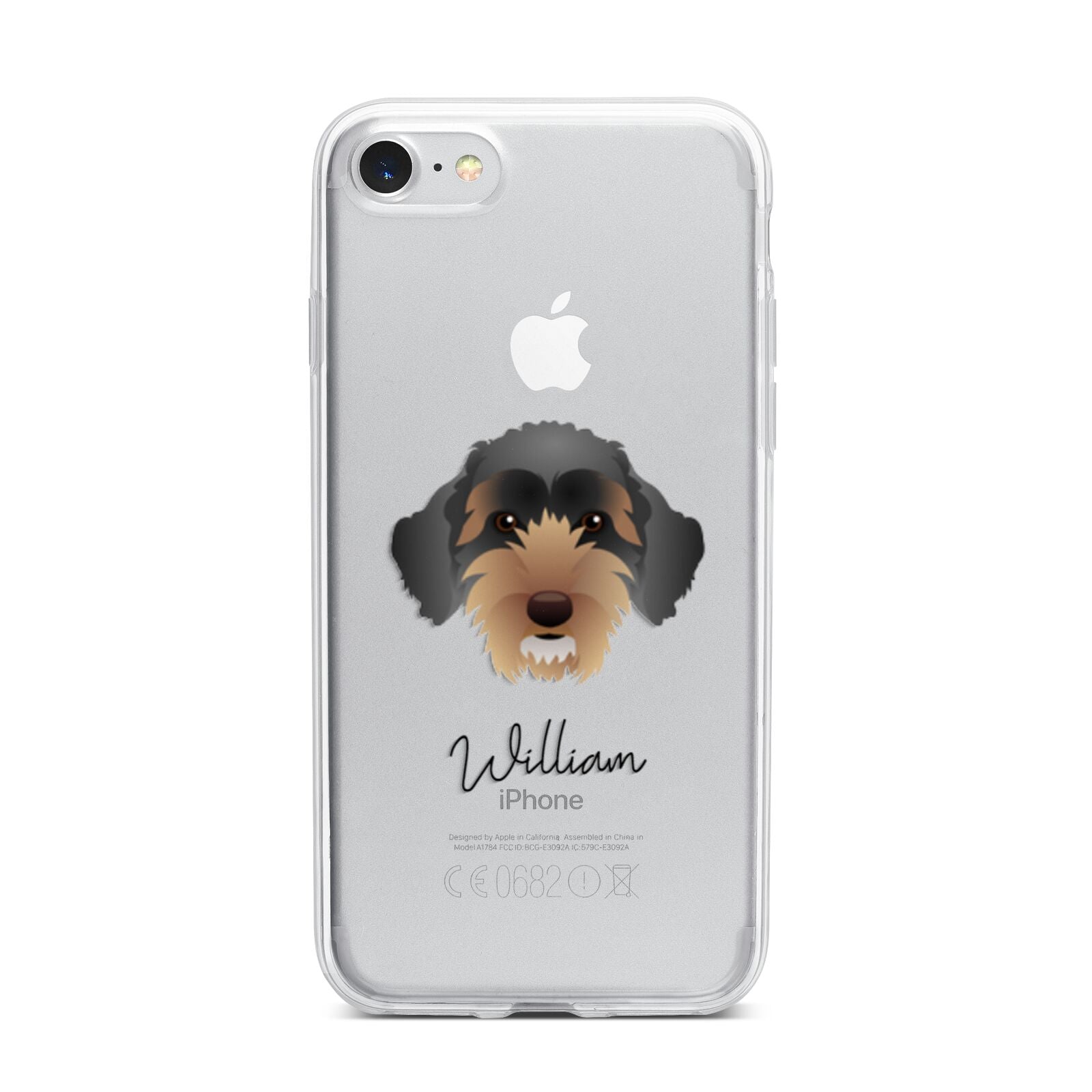 Sproodle Personalised iPhone 7 Bumper Case on Silver iPhone
