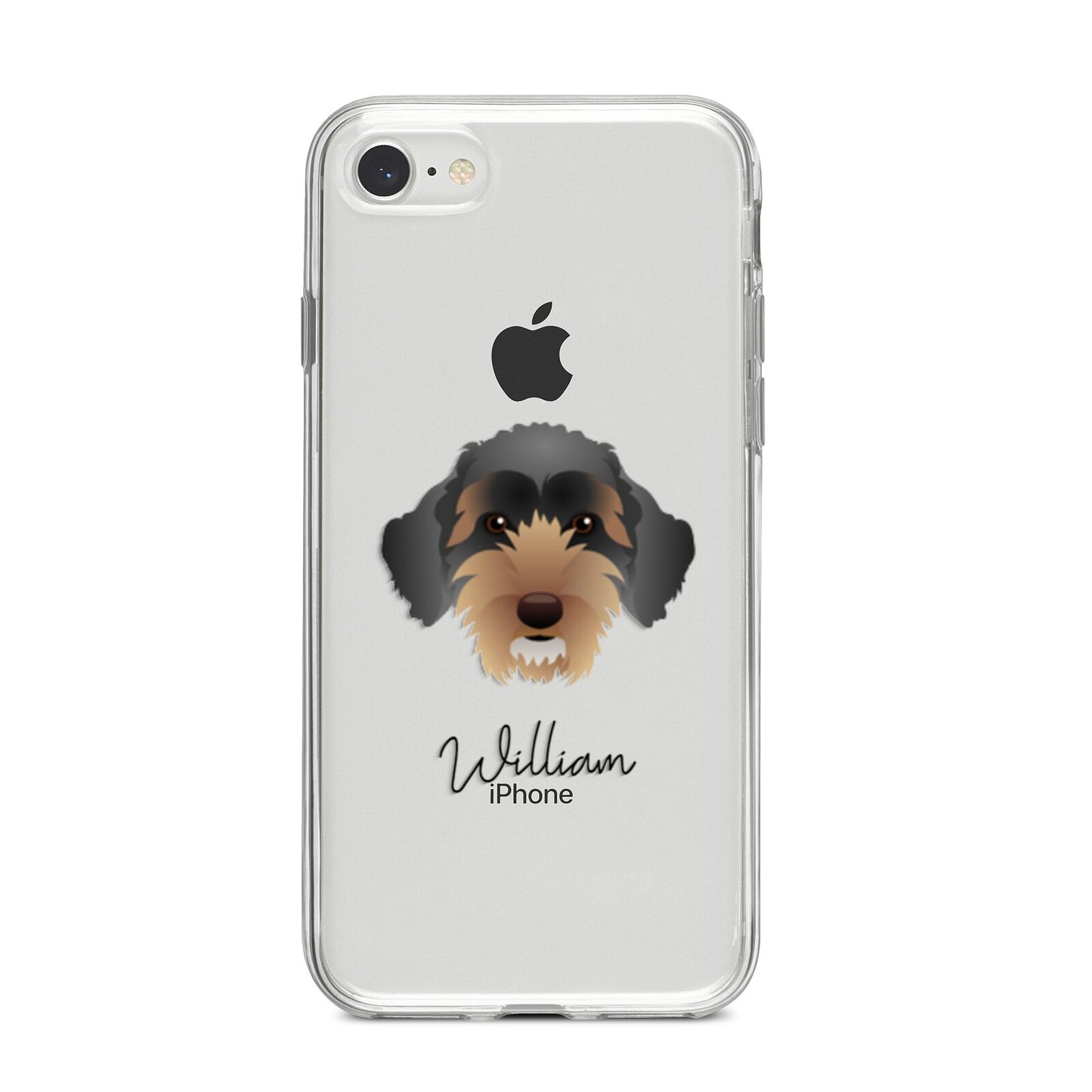 Sproodle Personalised iPhone 8 Bumper Case on Silver iPhone