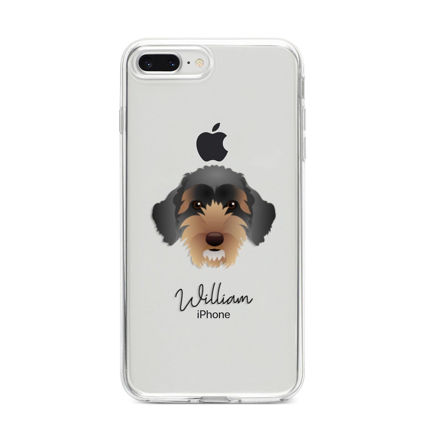 Sproodle Personalised iPhone 8 Plus Bumper Case on Silver iPhone