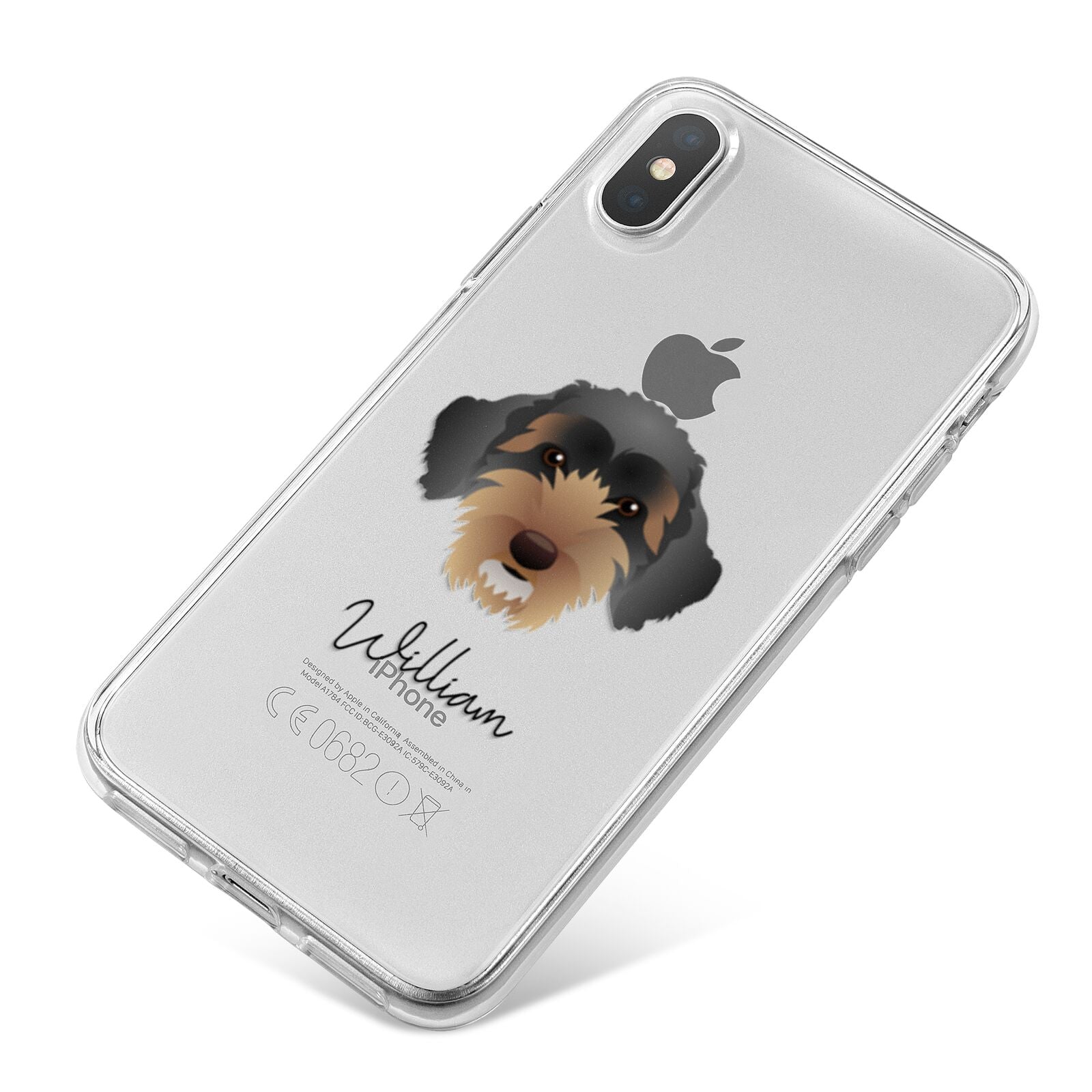 Sproodle Personalised iPhone X Bumper Case on Silver iPhone