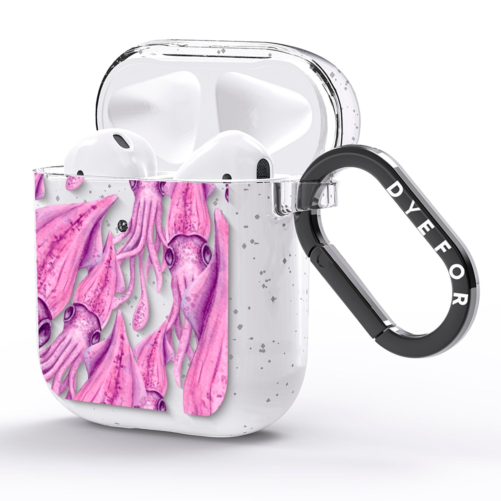 Squid AirPods Glitter Case Side Image