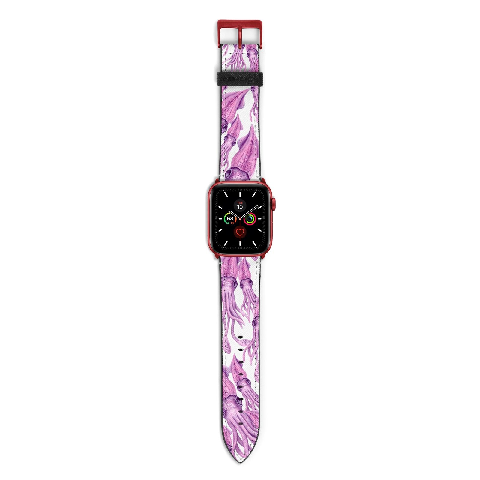 Squid Apple Watch Strap with Red Hardware