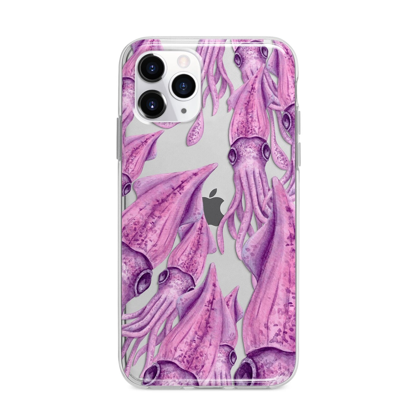 Squid Apple iPhone 11 Pro Max in Silver with Bumper Case
