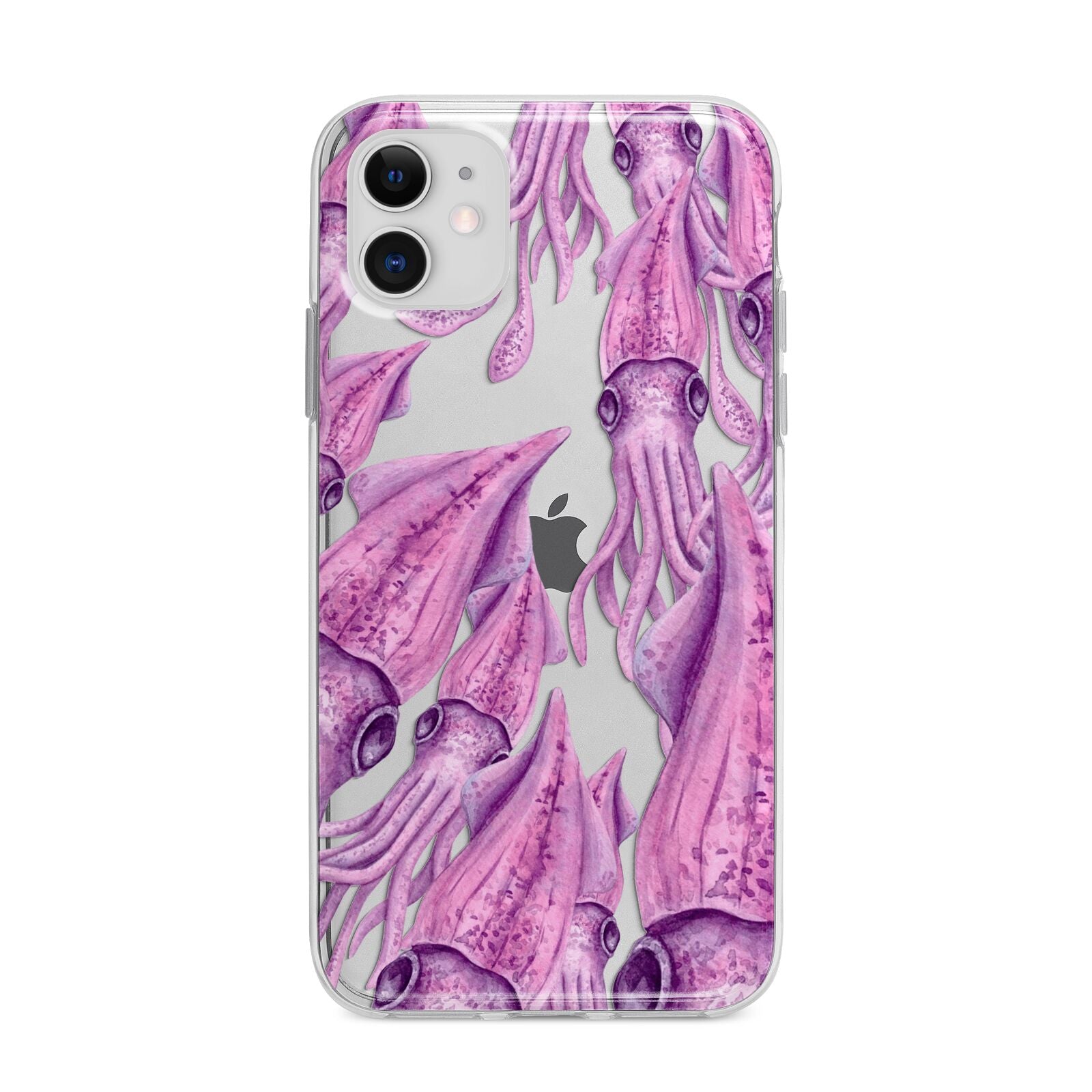Squid Apple iPhone 11 in White with Bumper Case