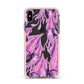 Squid Apple iPhone Xs Max Impact Case Pink Edge on Black Phone